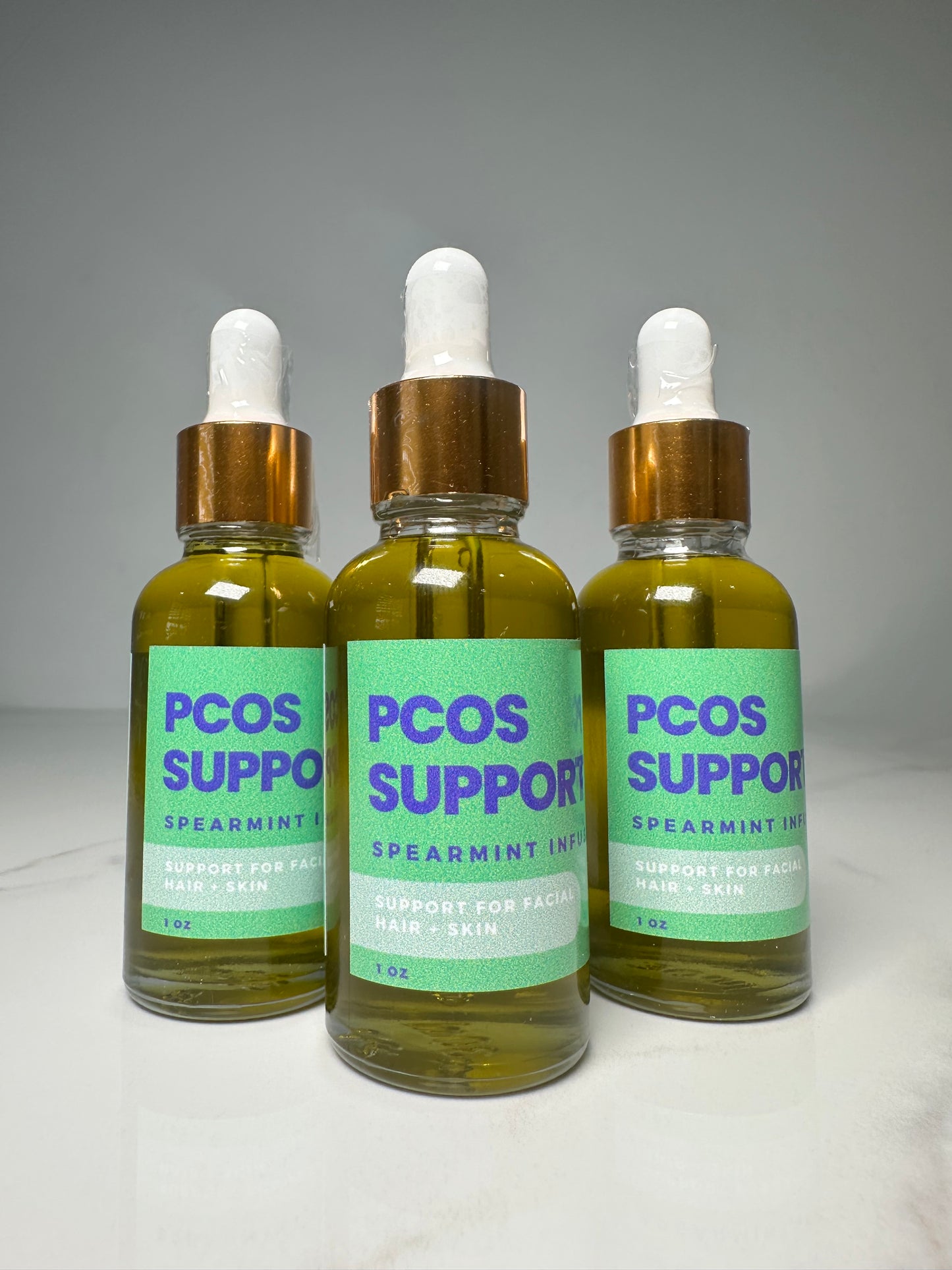 PCOS Support Oil — Spearmint Infused | Facial Hair Support