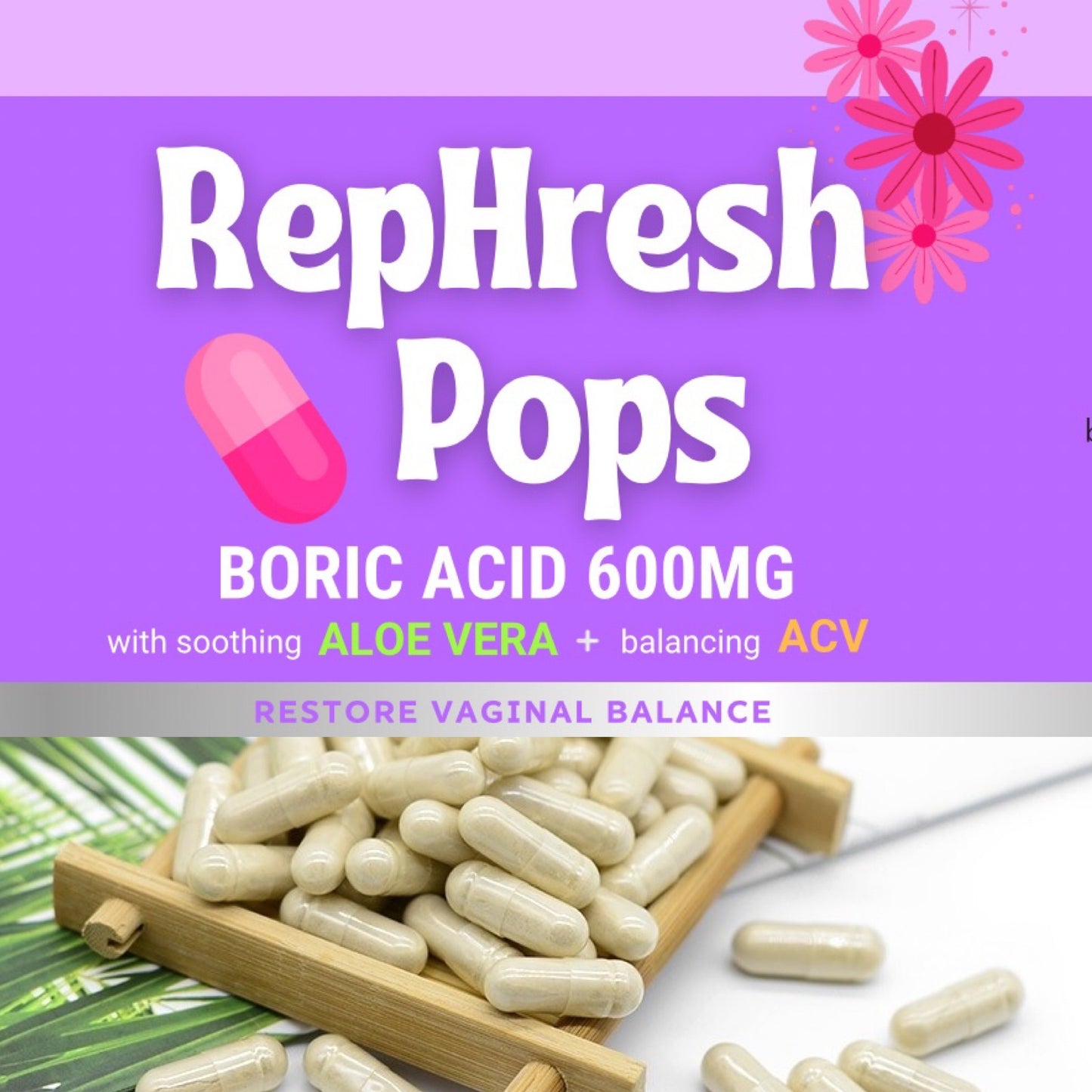 RepHresh Pops - Natural Support for pH Balance, Yeast & BV
