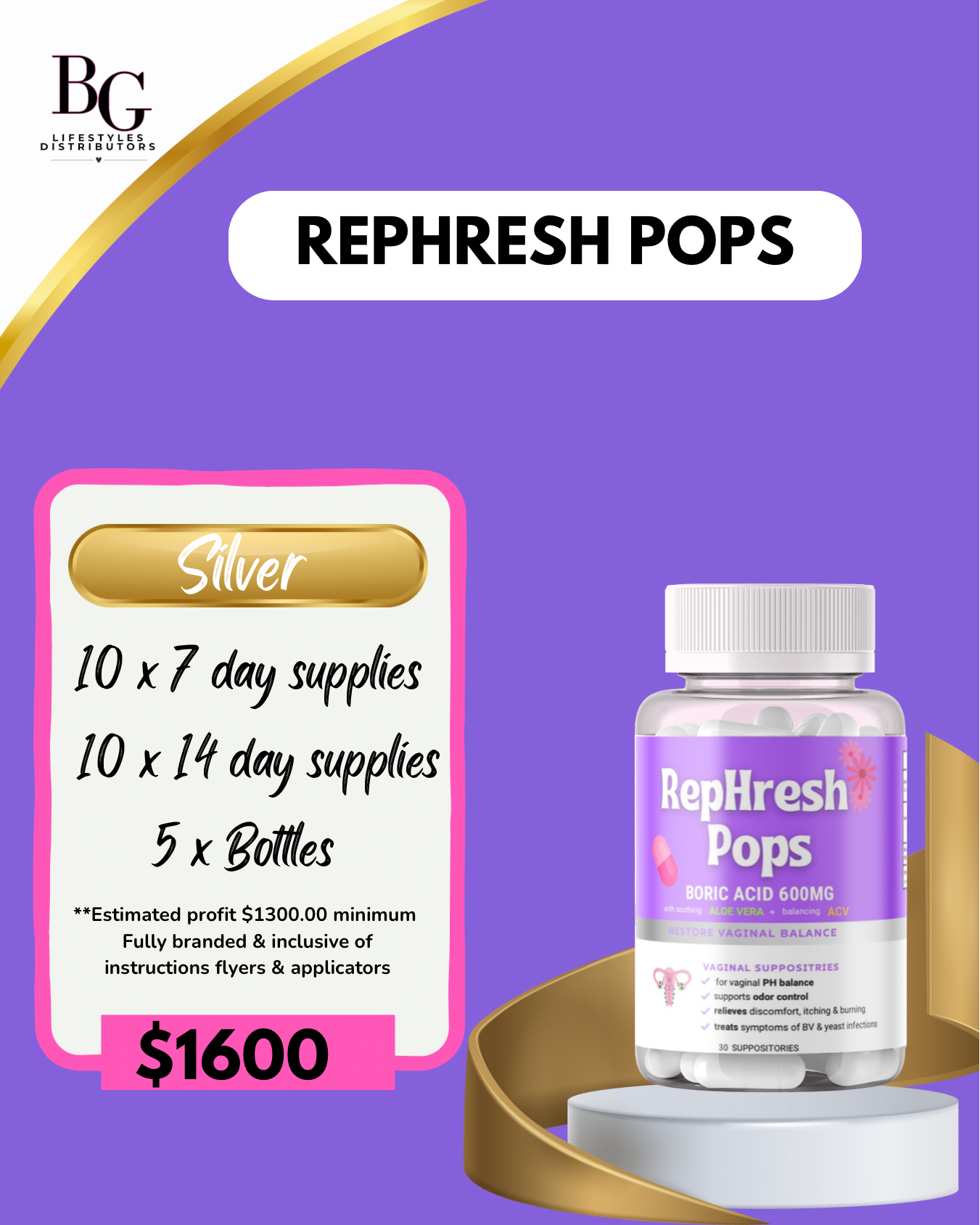 Wholesale- RepHresh Pops