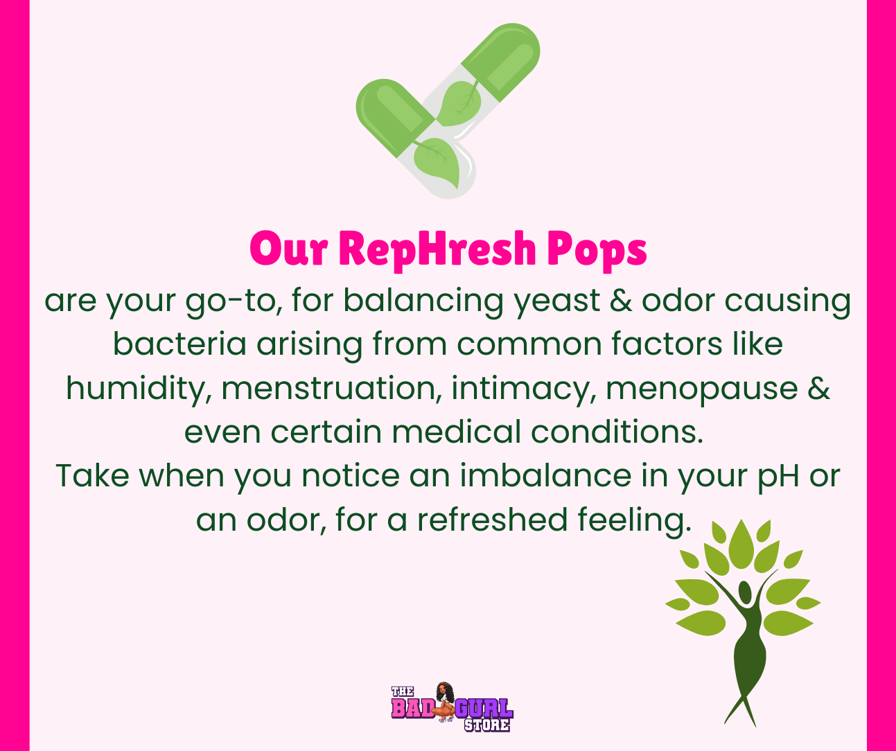 RepHresh Pops - Natural Support for pH Balance, Yeast & BV