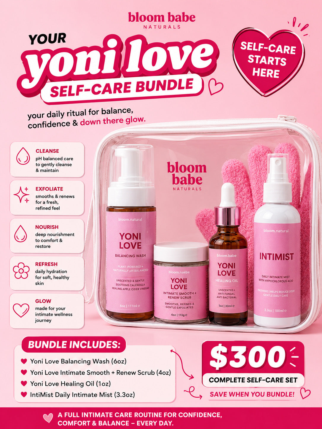 Yoni Love Intimate Essentials Bundle