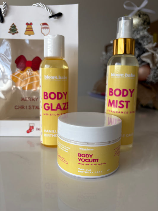 Vanilla Birthday Cake Body Dessert Bundle