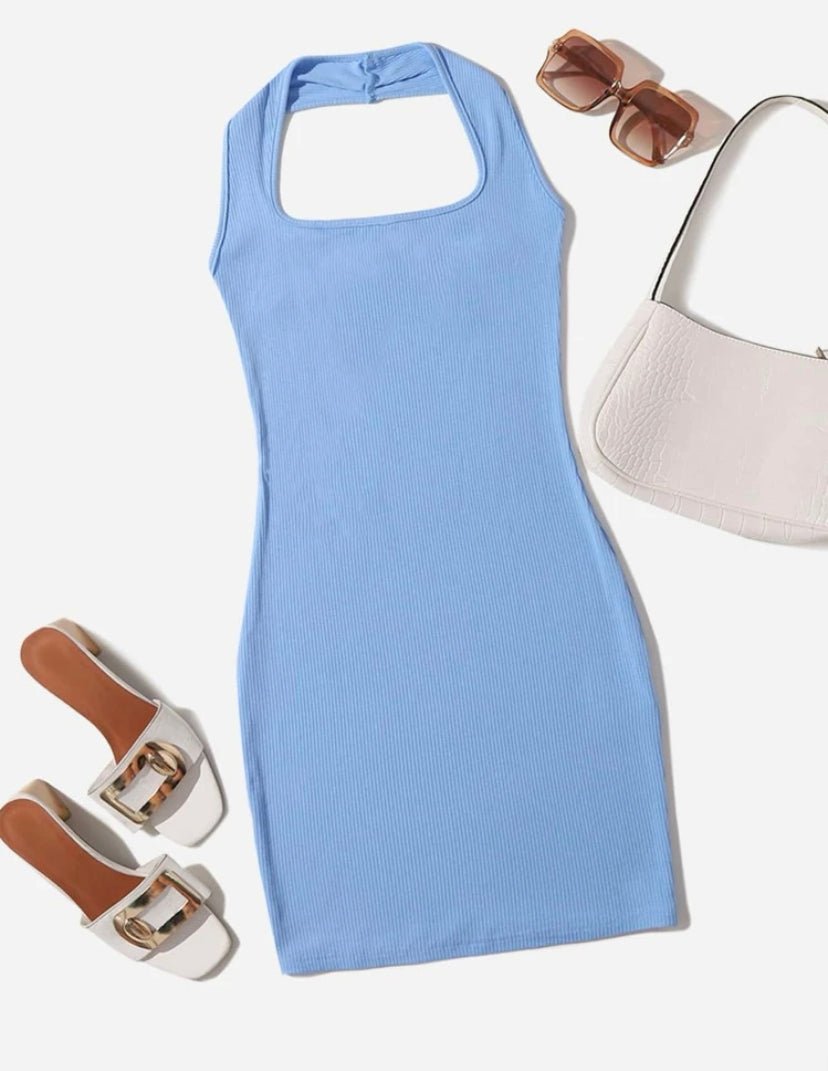 Keeping It Casual Halter Back Dress