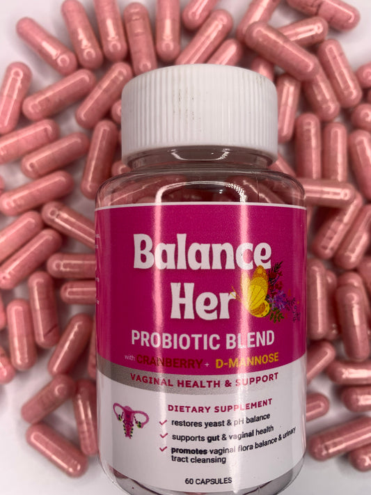 Balance Her: Probiotic Blend with Cranberry & D- Mannose